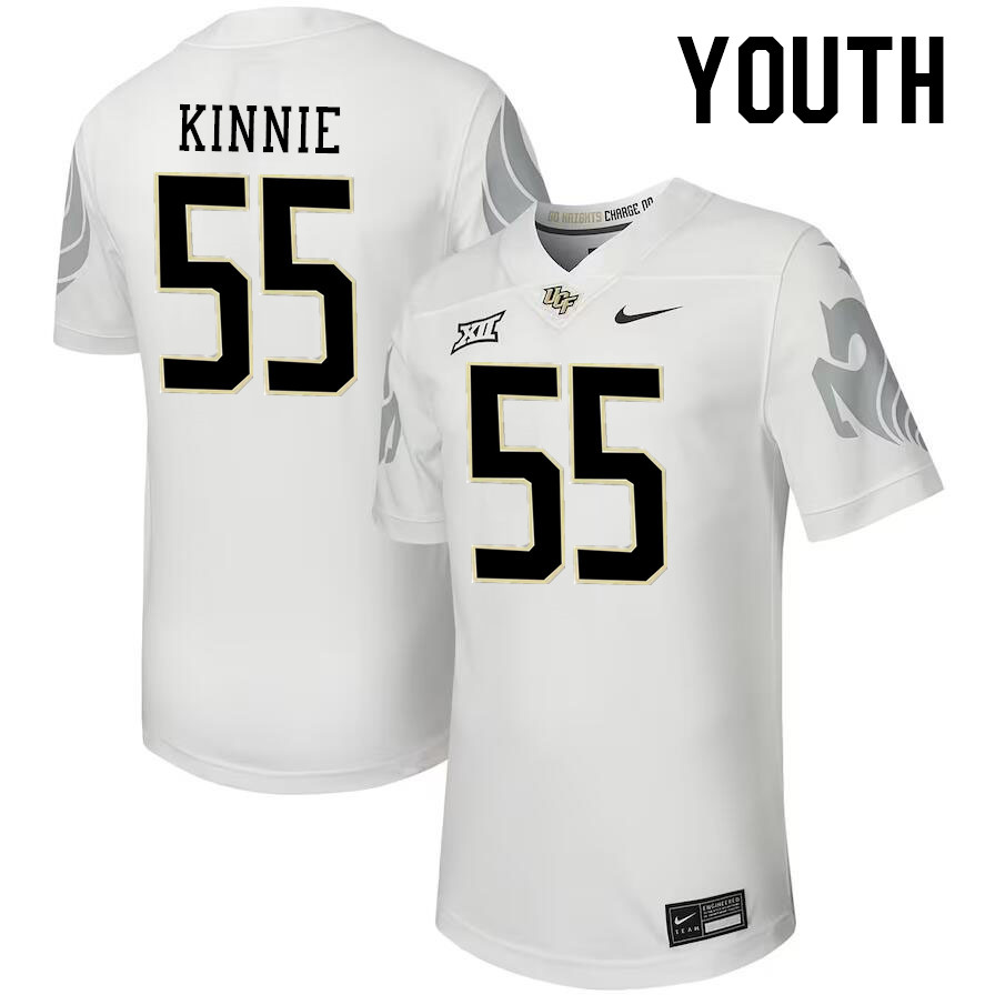 Youth #55 Cameron Kinnie UCF Knights Big 12 Conference College Football Jerseys Stitched-Black